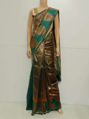 saree-brasso-copper-green-s0601-Rs975