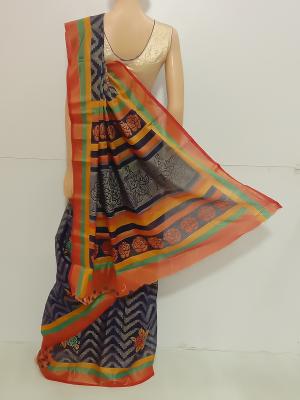 SAREE-PUSHPA-BRASSOCOTTON-NAVYBLUE-S0579