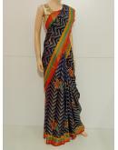 SAREE-PUSHPA-BRASSOCOTTON-NAVYBLUE-S0579