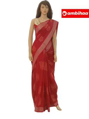SAREE-AKIRASILK-KORACOTTON-RED-S0641-RS675