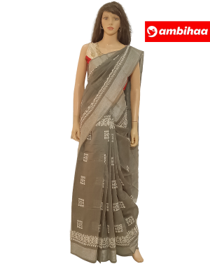 SAREE-AKIRASILK-KORACOTTON-GREY-S0642-RS675