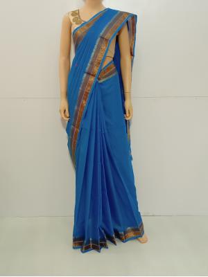 SAREE-AISHWARYA-FANCYCOTTON-BLUE-S0543-RS999/-