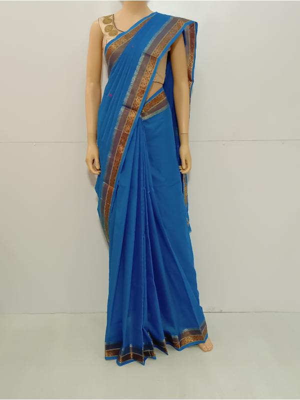 SAREE-AISHWARYA-FANCYCOTTON-BLUE-S0543-RS999/-