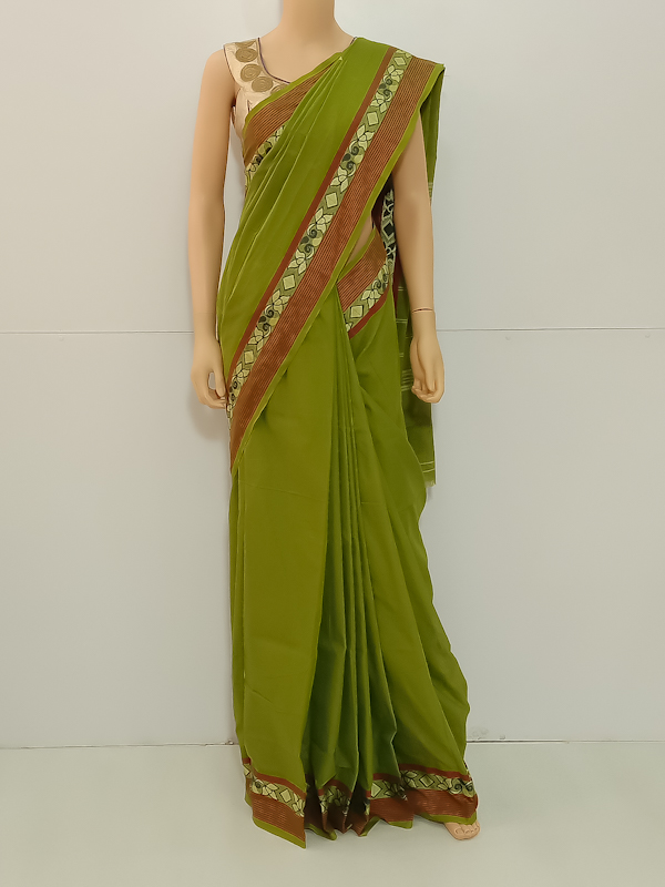 SAREE-AISHWARYA-FANCYCOTTON-GREEN-S0540-RS999/-