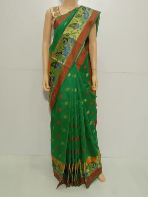 SAREE-BIGIL-SILKCOTTON-GREEN-S0114-RS1150
