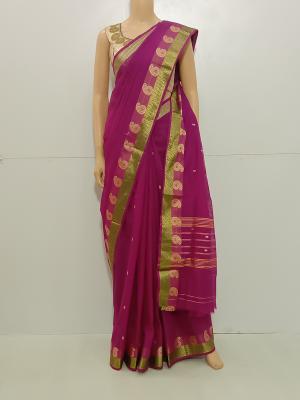 SAREE-AISHWARYA-FANCYCOTTON-MAGENTA-S0545-RS999/-