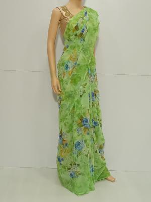 SAREE-NAINIHA-LAZERCHIFFON-GREEN-S0437-RS675