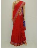 SAREE TRAEND SILKCOTTON RED S0071 RS875