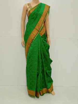 SAREE TREAND SILKCOTTON LEAFGREE S0039 RS875