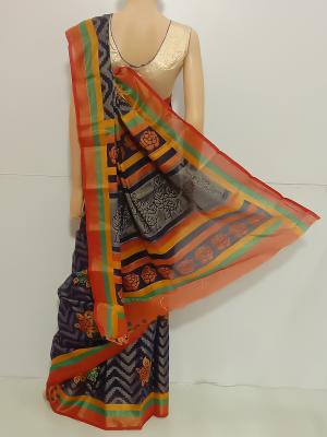 SAREE-PUSHPA-BRASSOCOTTON-BROWN-S0586-RS800