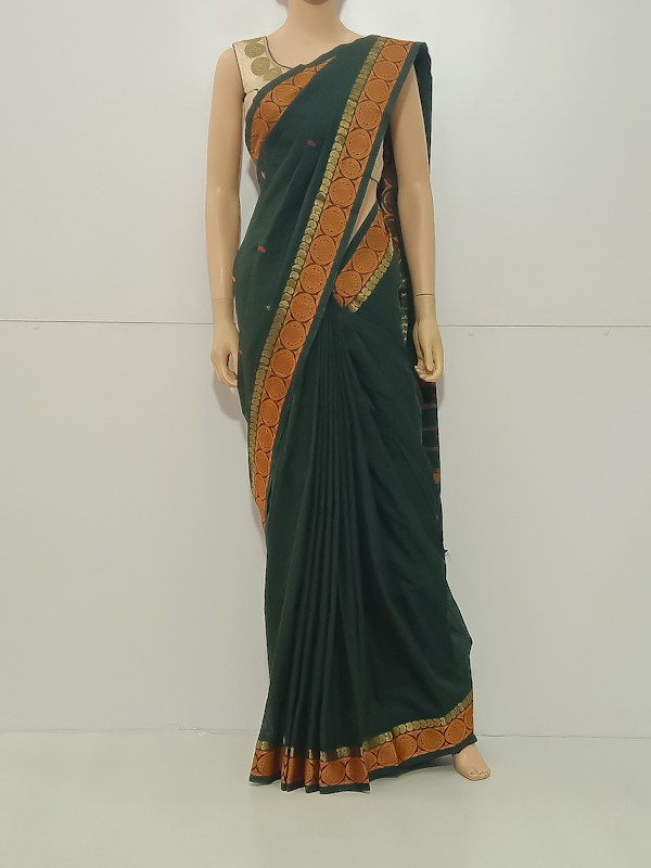 SAREE-AISHWARYA-FANCYCOTTON-GREEN-S0570-RS999