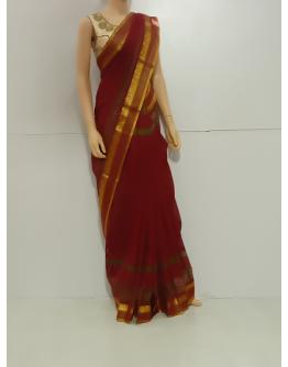 SAREE-AISHWARYA-FANCYCOTTON-MAROON-S0557-RS999