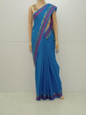 SAREE-AISHWARYA-FANCYCOTTON-BLUE-S0563-RS999