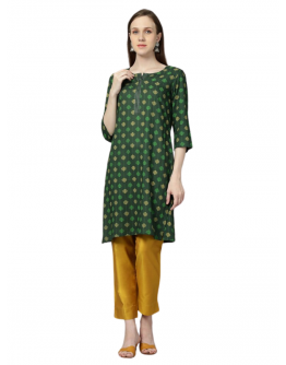 kurthi_avaasa_23_L_size_green_flowerdesign