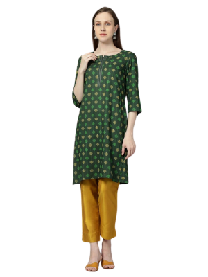 kurthi_avaasa_23_L_size_green_flowerdesign