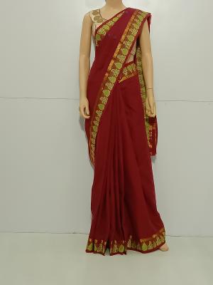 SAREE-AISHWARYA-FANCYCOTTON-MAROON-S0546-RS999/-