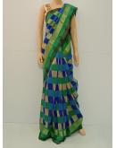 SAREE UPPADA FANCY COTTON GREEN BLUE S0151 RS995