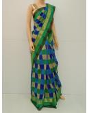 SAREE UPPADA FANCY COTTON GREEN BLUE S0151 RS995