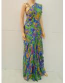 SAREE VISHAKA SANDYA SILK INDIGO GREEN S0252 RS550