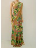 SAREE VISHAKA SANDYA SILK GREEN RED S0265 RS550 