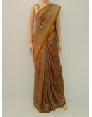 SAREE VISHAKA SANDYASILK HONEY DARK BROWN S0263 RS680 