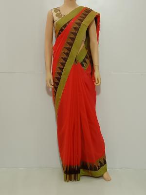 SAREE-AISHWARYA-FANCYCOTTON-STRAWBERRY-S0555-RS999