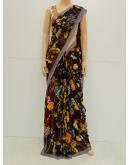 SAREE-VAMSI-LAZERCHIFFON-ORANGEBROWN-S0420-RS575