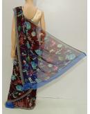 SAREE-VAMSI-LAZERCHIFFON-DARKMEROON-S0419-RS575