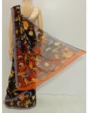 SAREE-VAMSI-LAZERCHIFFON-ORANGEBROWN-S0420-RS575