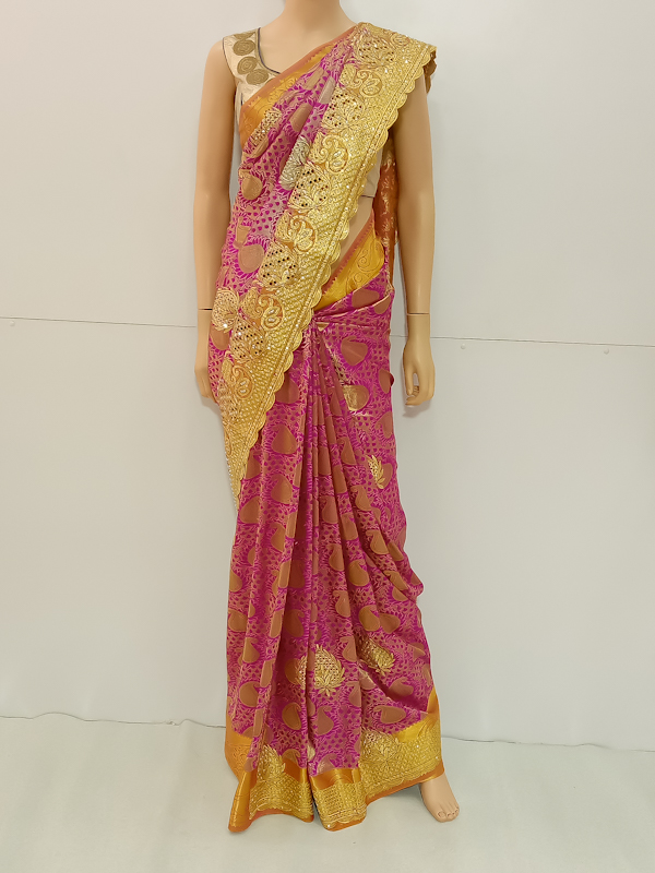 SAREE-WONDERLA-ARTSILK-PINK-S0502-RS3450. 