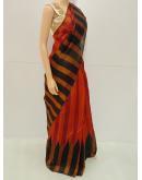 SAREE  VARALAKSHMI BHAGALPURI COTTON BROWN BLACK S0103 RS 975.