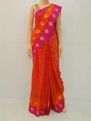 SAREE ANGELINA SOFTSILK FANTA PINK S0149 RS1150