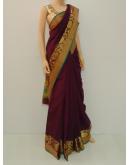SAREE-HEENA-CHANDERICOTTON-DARKPURPLE-S0158-RS745