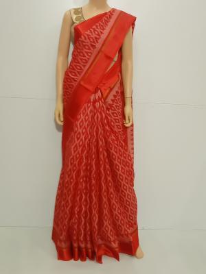 SAREE TAPATIYA KORACOTTON RED S0115 RS745