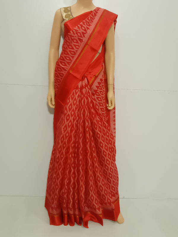 SAREE TAPATIYA KORACOTTON RED S0115 RS745