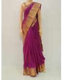 SAREE BANARASI KERALACOTTON PURPLE S0107 RS885