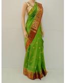 SAREE KANJIVARAM DESIGNER PATTU DHALL GREEN S0108 RS1135