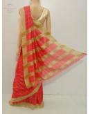 SAREE BARDANA JUTE COTTON GOLDEN PEACH S0122 RS880