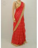 SAREE BARDANA JUTE COTTON GOLDEN PEACH S0122 RS880