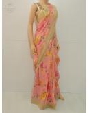 SAREE ALOK COTTON SILK BABY PINK S0130 RS875