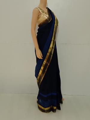 SAREE-AISHWARYA-FANCYCOTTON-NAVYLUE-S0541-RS999