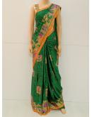 SAREE DHIBIYA SELF EMPEDD FOREST GREEN S0340 RS790