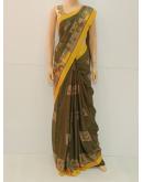 SAREE-STEFY-CREPE-ARMYGREEN-S0360-RS695