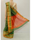 SAREE CHANDINI SILKCOTTON GREEN S0088 RS935