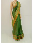 SAREE CHANDINI SILKCOTTON GREEN S0088 RS935