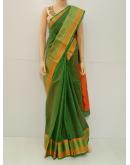 SAREE CHANDINI SILKCOTTON GREEN S0088 RS935