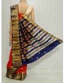 SAREE KANJIVARAM DESIGNERPATTU REDBLUE S0079 RS1135