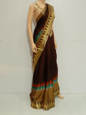 SAREE MILAN SOFTPONAM BROWN S0060 RS1039 