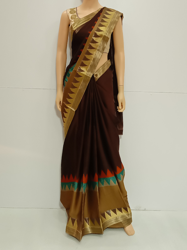 SAREE MILAN SOFTPONAM BROWN S0060 RS1039 