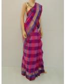 SAREE UPPADA FANCYCOTTON PINKPURPLE S0073 RS995